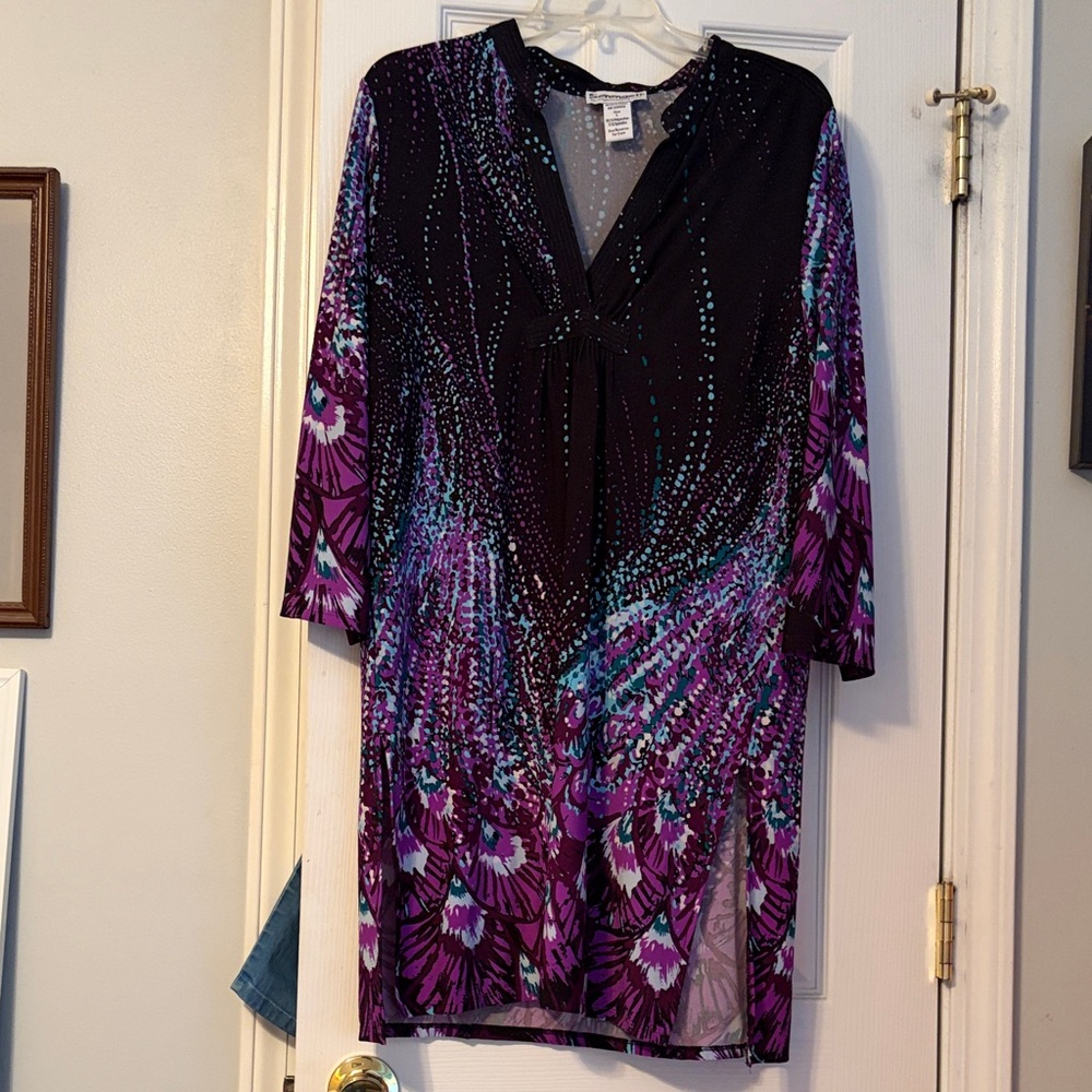 Serengeti Women's Pajamas with Black and Purple Accents
